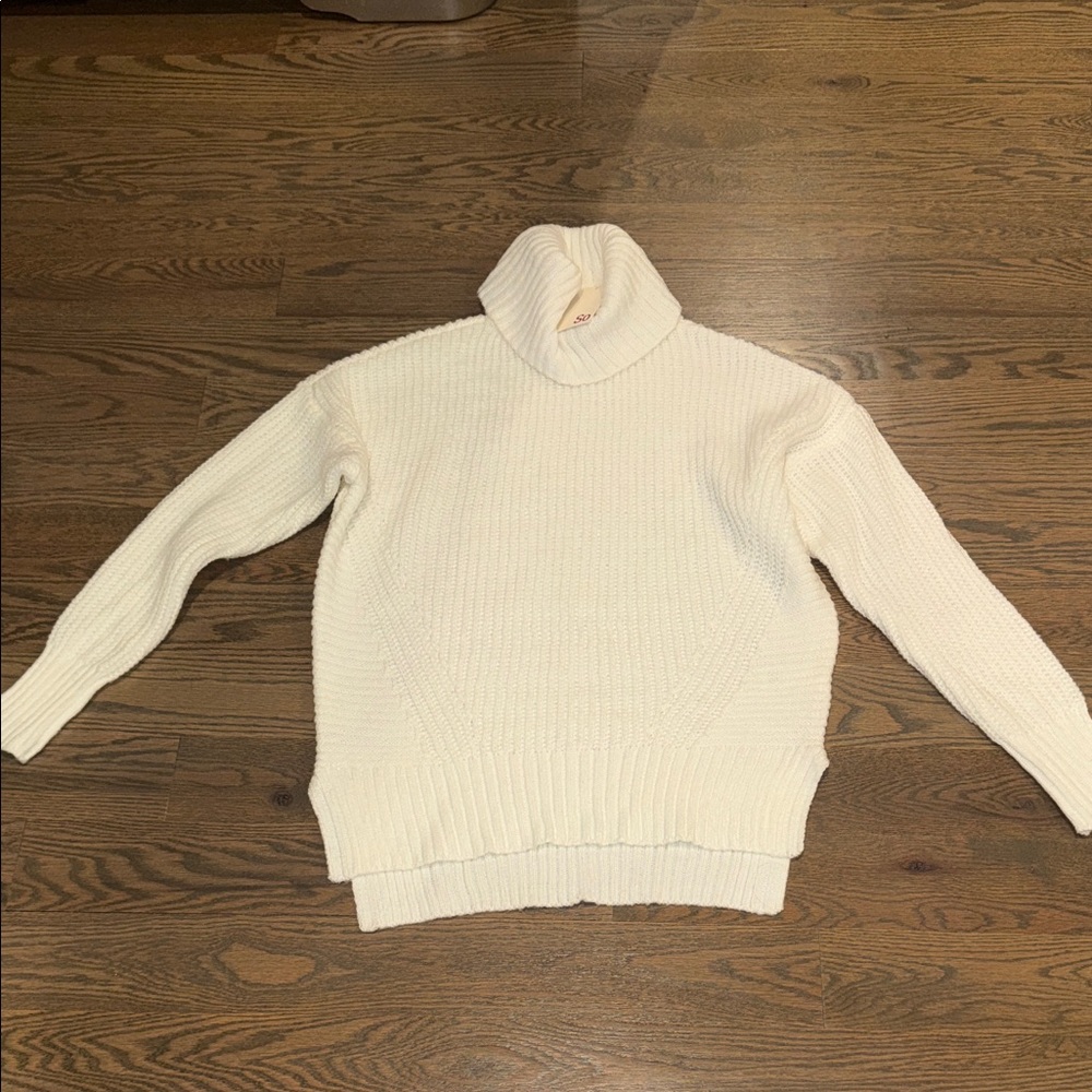 SO Cream Turtleneck Sweater
